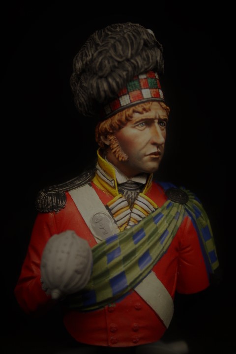 WIP - 92nd Gordon Officer - Waterloo 1815 | planetFigure | Miniatures