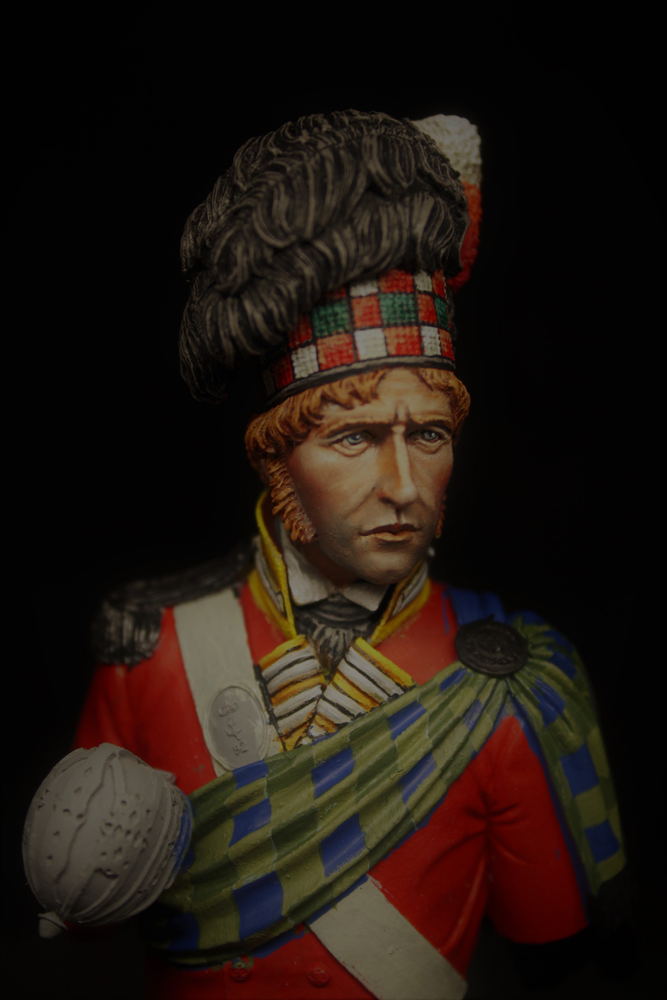 WIP - 92nd Gordon Officer - Waterloo 1815 | planetFigure | Miniatures