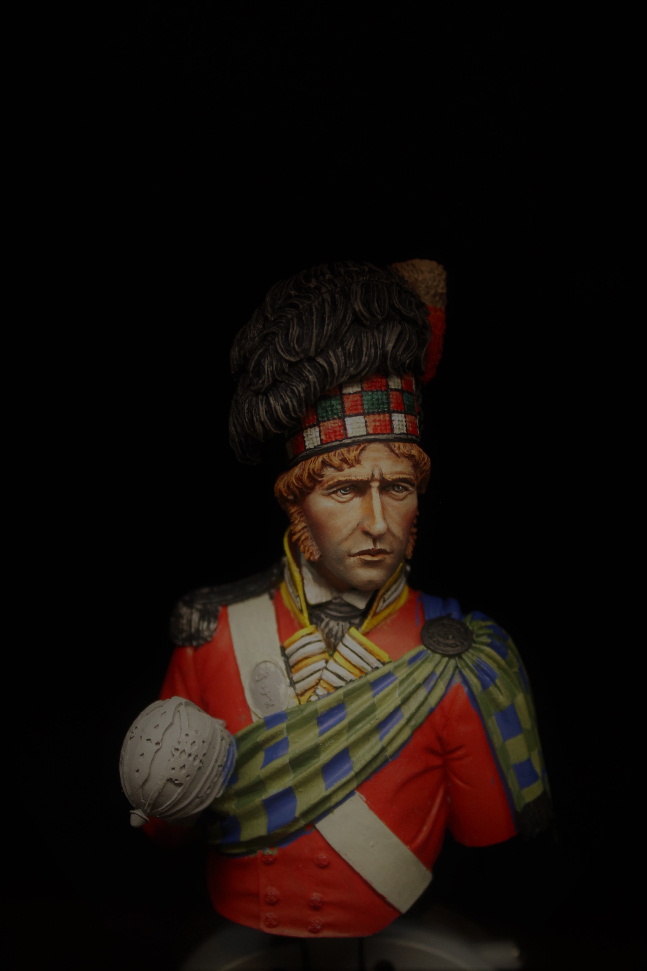 WIP - 92nd Gordon Officer - Waterloo 1815 | planetFigure | Miniatures
