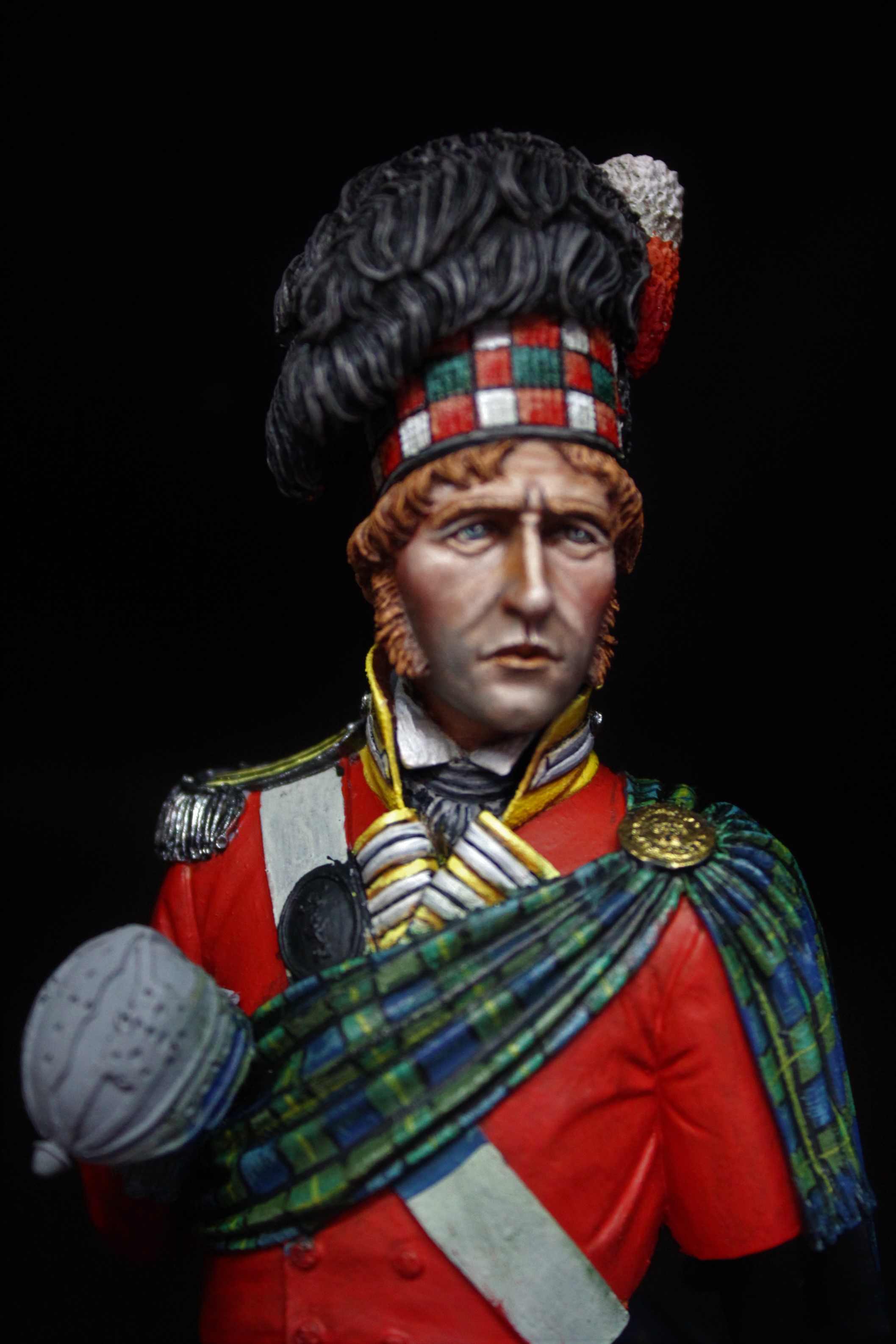 WIP - 92nd Gordon Officer - Waterloo - Stage 2 ...Tartan | planetFigure ...