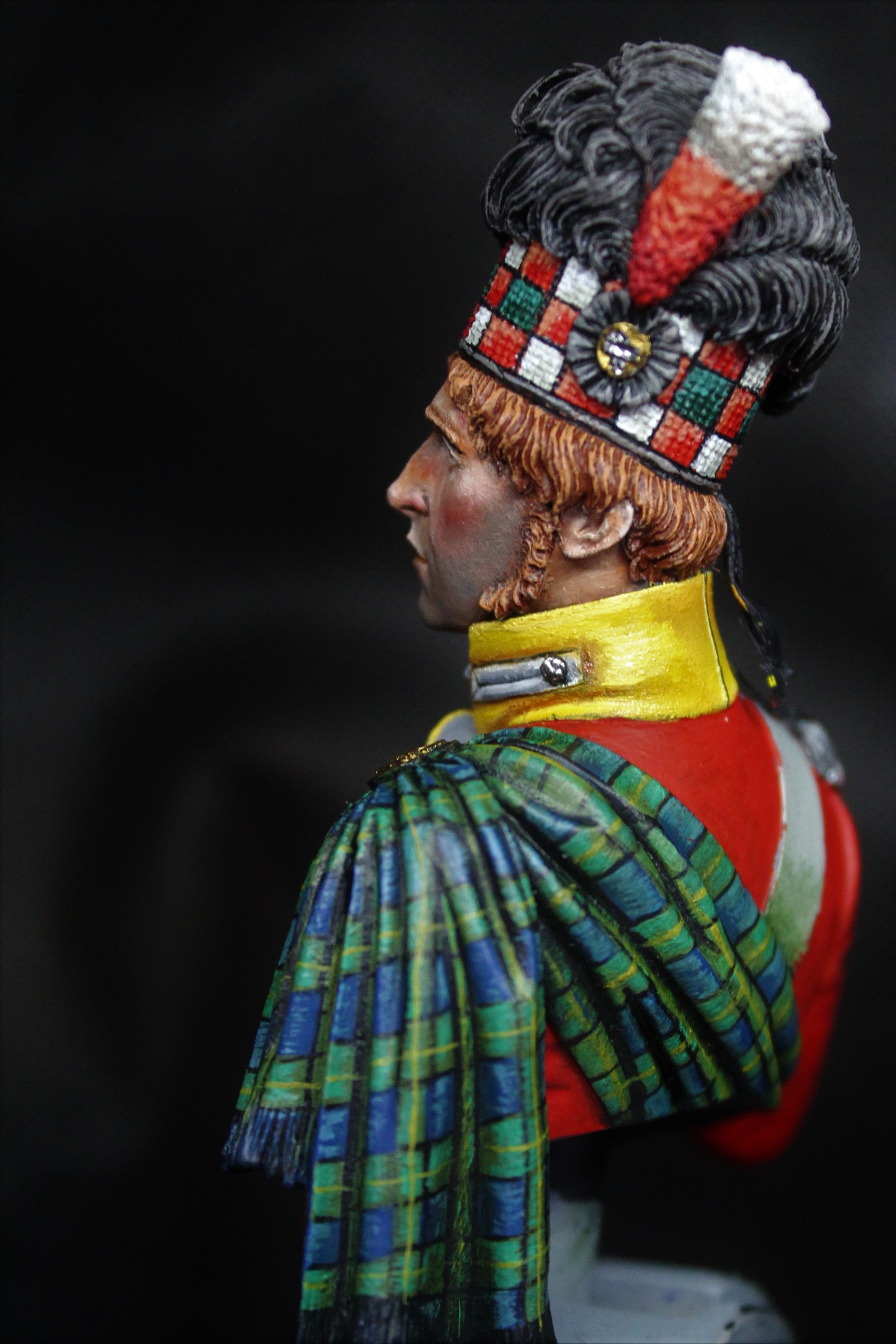 WIP - 92nd Gordon Officer - Waterloo - Stage 2 ...Tartan | planetFigure ...