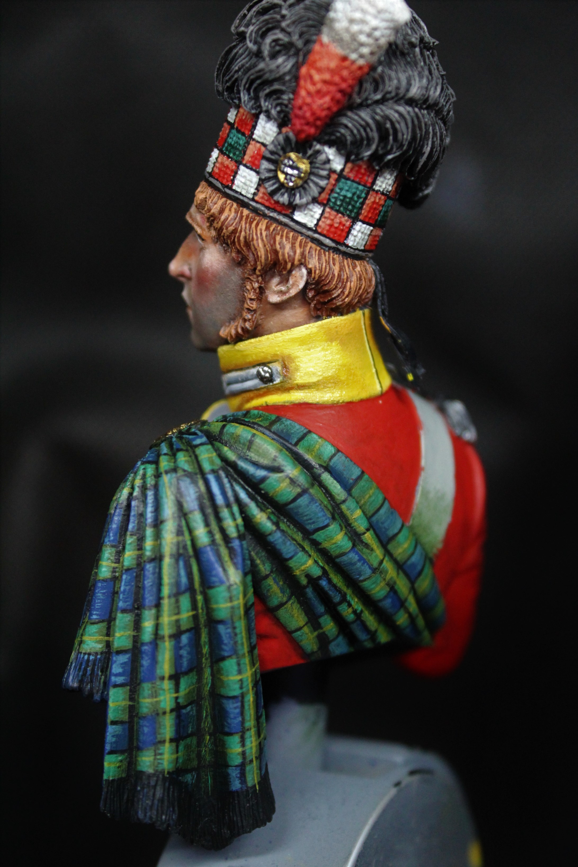 WIP - 92nd Gordon Officer - Waterloo - Stage 2 ...Tartan | planetFigure ...