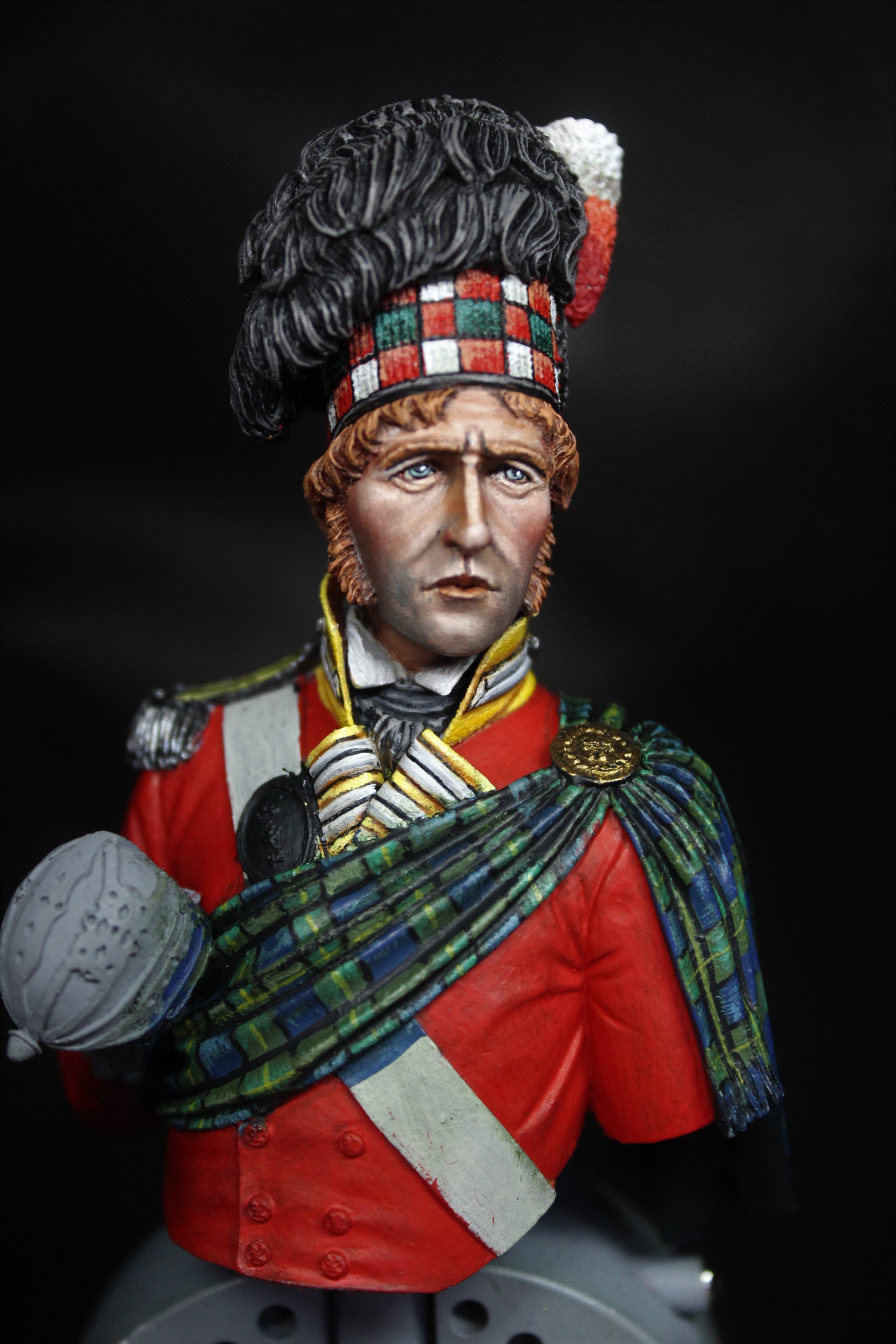 WIP - 92nd Gordon Officer - Waterloo - Stage 2 ...Tartan | planetFigure ...